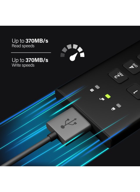 diskAshur M² USB 3 256 bit Festplatte (240 GB bis 2 TB)