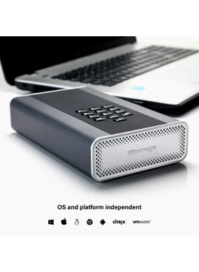 diskAshur DT² 256 bit Festplatte (1 TB bis 30 TB) - Classified - Graphite