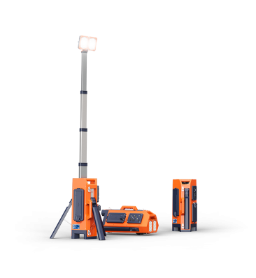 Akku-Lichtmast 2,2 m, 17.000 lm