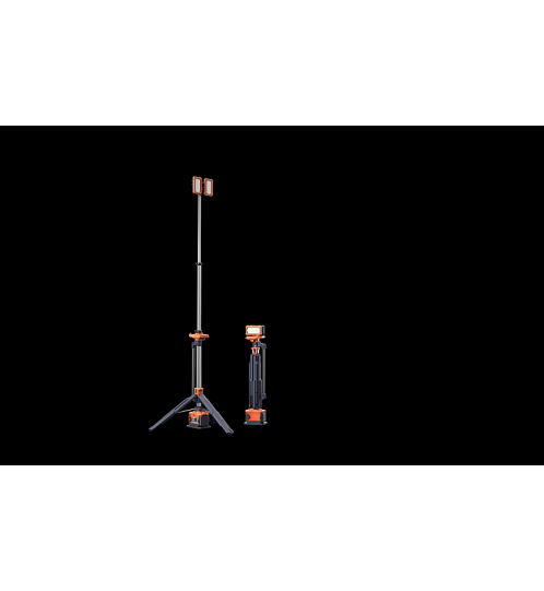 Akku-Lichtmast 3,1 m, 14.000 lm