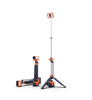 Akku-Lichtmast 2,3 m, 12.000 lm